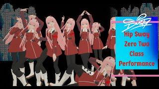 Zero Two Hip Sway TikTok Dance Meme Choreo in VRChat with Dusty & Students