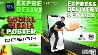 Creative Social Media Poster Design || photoshop