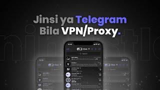 Jinsi Ya Kutumia Telegram Bila Kulipia VPN/Proxy Tanzania | iPhone Tutorial | #unihustler