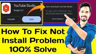 Can't Download Youtube Studio Youtube Studio Install Problem