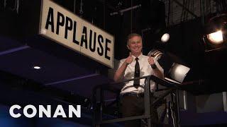 Conan's Applause Sign Gets An Upgrade | CONAN on TBS