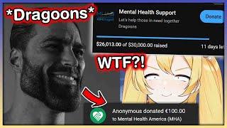 GIGACHAD Dragoons DONATED $25K+ to Dokibird's Charity in a day...