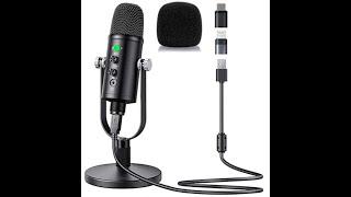 Mercase USB Condenser Microphone for PC/Micro/Mac/iOS/Android