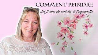 Comment peindre des fleurs de cerisier à l’aquarelle