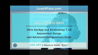 [2023.4] Latest update Lead4Pass 1Y0-402 dumps actual exam questions and answers