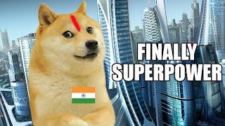 Doge wakes up in Indian Superpower