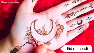 chand mehendi design | latest Eid mehndi | simple mehndi