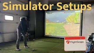 Flightscope Mevo Plus Golf Simulator Setup Examples + TIPS for Putting