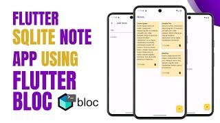 Flutter SQLite Note App Using Flutter Bloc [2024] | Flutter Bloc (Business Logic Components)
