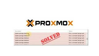 Error Update Package Database Proxmox