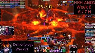 Firelands 25 6/7 H - Demo Warlock PoV - Week 6 Cata Phase 3 - 12-15-24