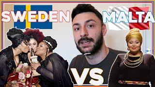 SERBIAN DUDE REACTING TO MALTA AND SWEDEN I  EUROVISION 2020 BATTLE I DESTINY VS THE MAMAS