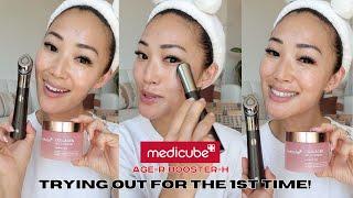 Trying the VIRAL MEDICUBE Age-R Booster-H for the 1st Time! #medicube #skincaredevices