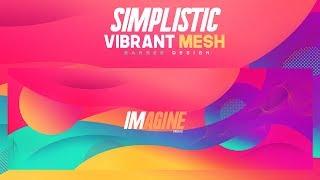 Photoshop Tutorial: Simplistic Vibrant Mesh Banner Design