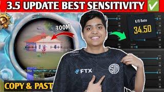 3.5 UPDATE BEST ZERO RECOIL SENSITIVITY  | TSMFTX NINJA SENSITIVITY | BGMI | PUBG |