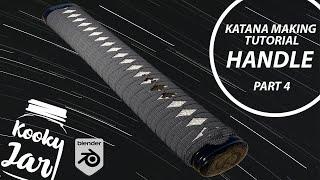 Blender Katana Making Tutorial | Handle | Part 4