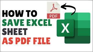 How to Save Excel File as PDF