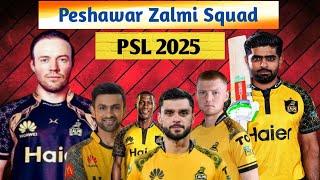 Peshawar Zalmi Full Squad PSL 2025 | Peshawar Zalmi Squad