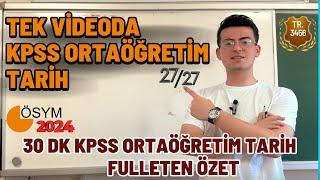 Kpss Ortaöğretim Tarih 30 Dakikada Fulleten Genel Tekrar