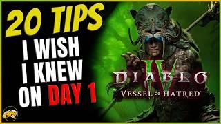 Diablo 4: Vessel of Hatred - COMPLETE Guide - Spiritborn - Rune Words - Mercenaries & more