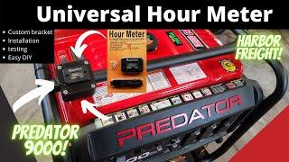 Universal Hour Meter Install on the Harbor Freight Predator 9000 Generator