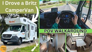 Britz Frontier 6 Berth Campervan / Motorhome - POV Walkaround, Tour, Drive