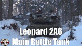 Leopard 2A6 Tanks Winter Maneuvers - Platoon In Forest March