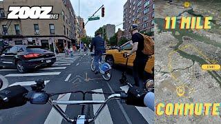 Full NYC Commute Experience-  Zoozing thru Traffic | eBike POV [4K]