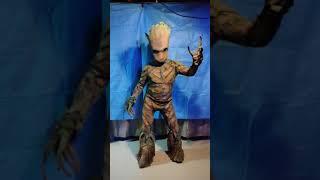 Teen Groot Cosplay Flexibility Test