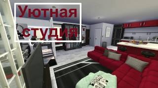 The Sims 4: Строительство уютной студии для девушки / СС