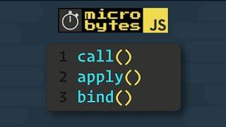 JavaScript call() apply() bind() Methods In 90 Seconds #JavaScriptJanuary