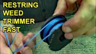 How To Tips for Easy Restring of Weed Eater with 2 strings