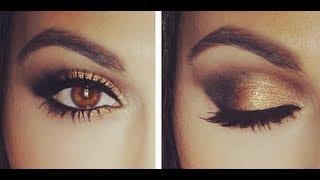 Gold Smokey Eye Tutorial | Eye Makeup Tutorial | Teni Panosian