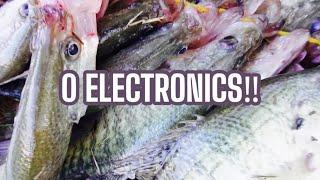 HOW TO CATCH CREEK CRAPPIE WITH 0 ELECTRONICS FROM THE BANK, BOAT, OR KAYAK‼️