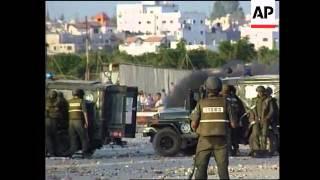 Israel/West Bank - Violent clashes