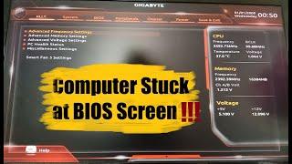 Computer Stuck at BIOS Screen(GIGABYTE) [SOLVED]