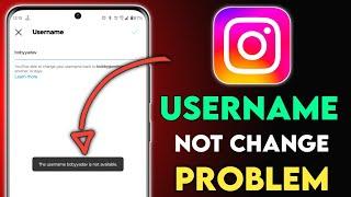 Instagram username not available problem, Instagram username not change problem, username not change