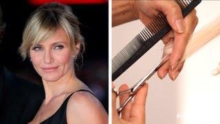 Get Cameron Diaz's Side-Swept Bangs at Home