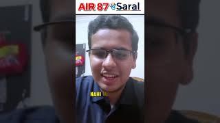 Saransh Sir with AIR 87 JEE Advanced  | IIT Motivation #shorts #esaral #iit #jee #viral