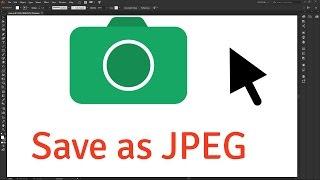 How to Save as JPEG in Adobe Illustrator CC