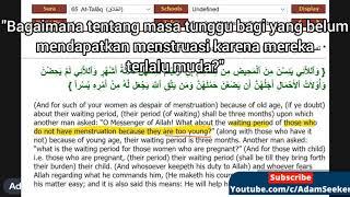 Age of Marriage in lslam.. (SUB INDO). #Adam Seeker..See desc box