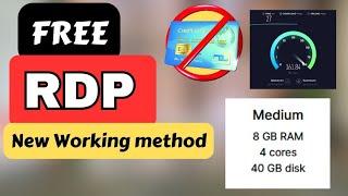 How To Create Free RDP In 2 minutes || How To create RDP For Lifetime 2024