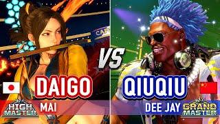 SF6  DAIGO (Mai) vs QIUQIU (Dee Jay)  Street Fighter 6 High Level Gameplay