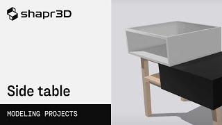 3D modeling a side table | Shapr3D tutorial