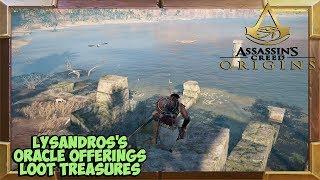 Assassin's Creed Origins Lysandros's Oracle Offerings Treasure Locations