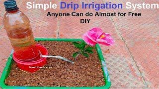 simple irrigation system working model | inspire award science project - diy | howtofunda