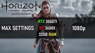 Horizon Zero Dawn | RTX 3060TI + RYZEN 5 3600X | MAX SETTINGS 1080p Benchmark