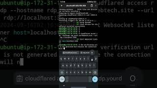 setup and connect   RDP  using terminal command  via cloudflared tunnel  follow my steps 