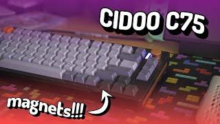 CIDOO C75 Hall Effect Magnetic Keyboard Review, Sound Tests, Software, Magnetic Features, Teardown