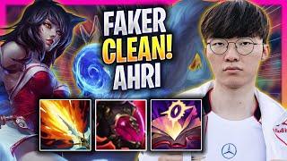 FAKER IS SUPER CLEAN WITH AHRI! - T1 Faker Plays Ahri MID vs Galio! | Season 2025